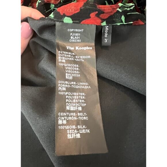 The Kooples rosa pleated wrap midi skirt 2 - Picture 5 of 7